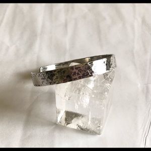 Artisan Made Hand Hammered Sterling Cuff Bracelet